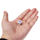 40 PCS Gaming Dice Set for Leisure Time Playing, Size: 11mm x 11mm x 11mm(White)