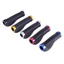 OQSPORT 2 PCS Bike Hand Grips Covers Bilateral Lock MTB Bicycle Anti-slip Handlebar Grips(Blue)
