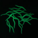 100 PCS Artificial Earthworm Fishing Lures Soft Silicone Worms Fishing Bait with Luminous(White)