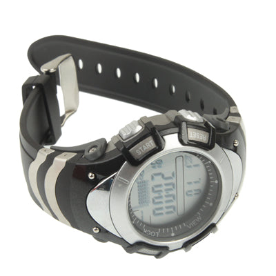 Digital Fishing Barometer Watch with Thermometer / Altimeter / Weather Forecast / Pressure Trend Chart Display / 30m Waterproof / Storm Alarm(Black)