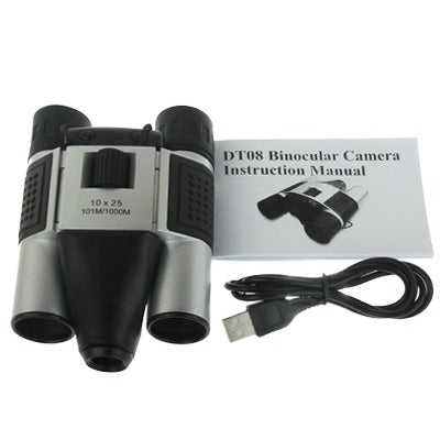 10Ã—25mm 5 in 1 (Binocular Camera + Video Camera + Digital Camera + PC Cam + TF Card Reader) Digital Camera Binoculars, Field of View: 101m/1000m, Size: 135 Ã— 100 Ã— 24mm
