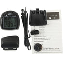 SD-548C 14 Function Black LCD Waterproof Wireless Multifunctional Bicycle Cycle Speedometer Bike Computer Odometer(Black)