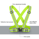 Night Riding Running Flexible Reflective Safety Vest(Blue)