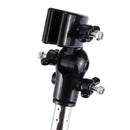 Universal Foldable Adjustable Stainless Steel Cycling Umbrella Bracket Holder Angle Adjustable Mount Stand for Bike Motorcycle(Black)