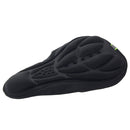 3D Silicone Lycra Nylon & Gel Pad Bicycle Seat Saddle Cover, Soft Cushion Fits for Kinds of Bikes(Black)