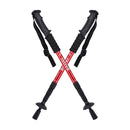 Folding Adjustable Crutch / Walking Stick with Compass, Height: 0.5-1.1m (Random Color Delivery)