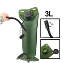 Outdoor Hiking Camping Army Green 3L Water Bag with Tube