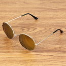Oval Retro UV400 UV Protection Metal Frame AC Lens Sunglasses