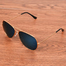 UV400 UV Protection Metal Frame AC Lens Frog Mirror Eyeglasses Sunglasses