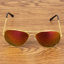 UV400 UV Protection Metal Frame AC Lens Frog Mirror Eyeglasses Sunglasses