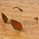 UV400 UV Protection Metal Frame AC Lens Frog Mirror Eyeglasses Sunglasses