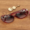 Retro UV400 UV Protection PC Frame AC Lens Sunglasses(Wind Red)