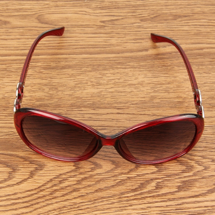 Retro UV400 UV Protection PC Frame AC Lens Sunglasses(Wind Red)