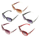 Retro UV400 UV Protection PC Frame AC Lens Sunglasses(Wind Red)