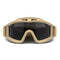 Desert Locust Ballistic Goggles (3pcs Protection Divided Lens in one packaging, the price is for 3 pcs), Khaki