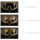 Desert Locust Ballistic Goggles (3pcs Protection Divided Lens in one packaging, the price is for 3 pcs), Khaki