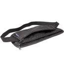Portable Close-fitting Ultralight Documents / Pocketbook Multifunctiona Anti-theft Waist Bag(Black)