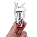 WH-S001 Outdoor Portable Ultra Mini Stainless Steel Gas Stove Camping Gas Stove(Silver)