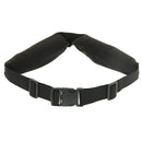 Sports Waterproof Elastic Waist Bag Two Pockets Fanny Pack Zip Pouch(Black)