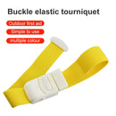 3 PCS Elastic Quick Release Emergency Buckle Tourniquet (Random Color Delivery)
