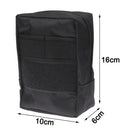 800D Waterproof Fabrics Waist Bag for Investigation Tools(Black)