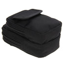 Multi-function High Density Strong Nylon Fabric Waist Bag / Camera Bag / Mobile Phone Bag, Size: 9.5 x 18.5 x 8cm(Black)