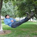 Portable Camping Outdoor Mesh Nylon Hammock - Army Green