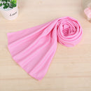 10 PCS Outdoor Sports Portable Cold Feeling Prevent Heatstroke Ice Towel, Size: 30*80cm(Pink)