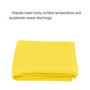 10 PCS Outdoor Sports Portable Cold Feeling Prevent Heatstroke Ice Towel, Size: 30*80cm(Yellow)