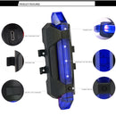 AQY-093 Detachable USB Rechargeable LED Bike Taillight(Blue)