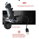 AQY-093 Detachable USB Rechargeable LED Bike Taillight(White)