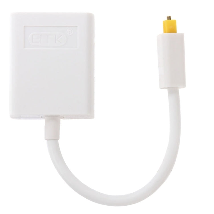 Digital Toslink Optical Fiber Audio Splitter 1 to 2 Cable Adapter for DVD Player(White)