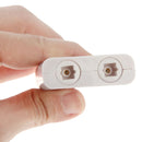 Digital Toslink Optical Fiber Audio Splitter 1 to 2 Cable Adapter for DVD Player(White)