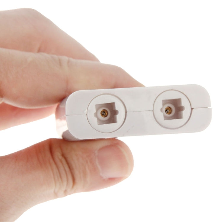 Digital Toslink Optical Fiber Audio Splitter 1 to 2 Cable Adapter for DVD Player(White)