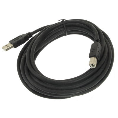 USB 2.0 Printer Extension AM to BM Cable, Length: 5m