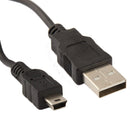 USB 2.0 AM to Mini 5pin USB Cable, Length: 1.5m(Black)