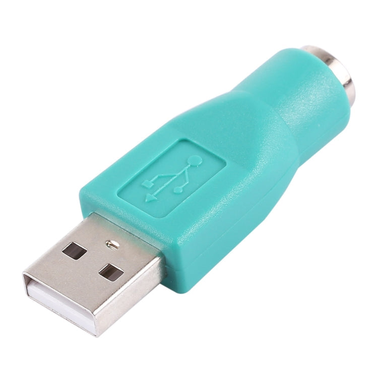 USB A Plug to mini DIN6 female Adapter (PS/2 to USB)(Green)