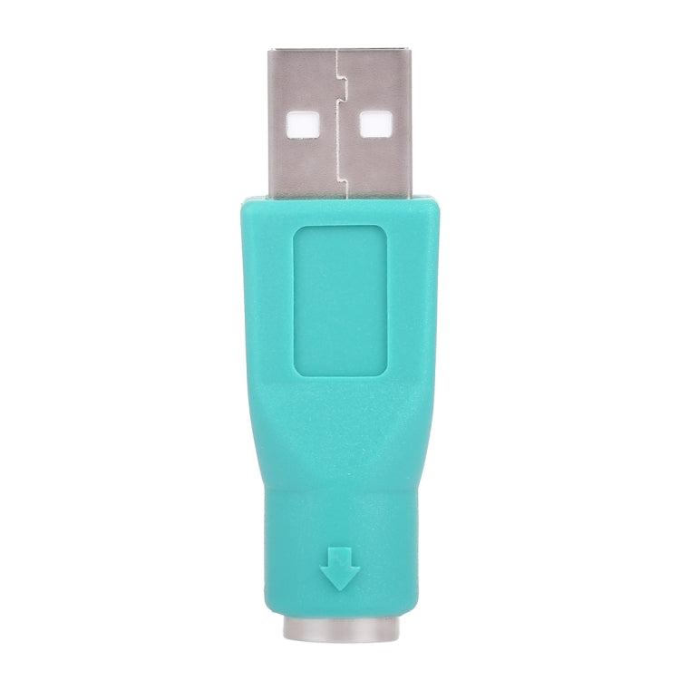 USB A Plug to mini DIN6 female Adapter (PS/2 to USB)(Green)