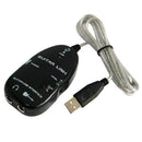 USB Interface Guitar Link Cable PC / MAC Recording(Black)