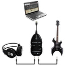 USB Interface Guitar Link Cable PC / MAC Recording(Black)