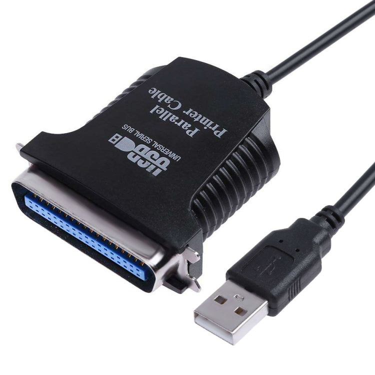 USB to Parallel 1284 36 Pin Printer Adapter Cable, Cable Length: 1m(Black)