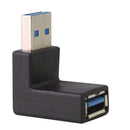 USB 3.0 AM to USB 3.0 AF Adapter(Black)