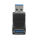 USB 3.0 AM to USB 3.0 AF Adapter(Black)
