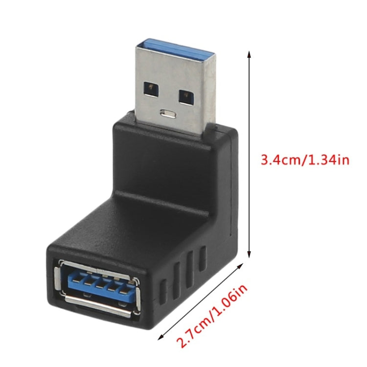 USB 3.0 AM to USB 3.0 AF Adapter(Black)