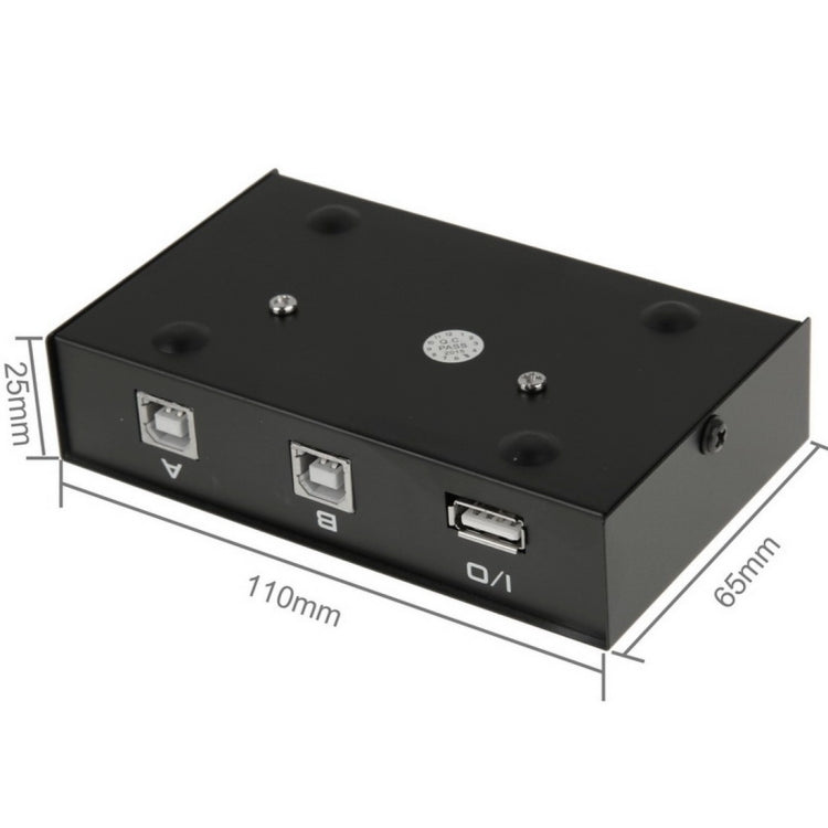 2 Port USB Data Switch(Black)