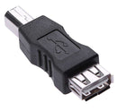 USB 2.0 A Female to B Male Adapter Connector AF to BM Converter for Printer(Black)