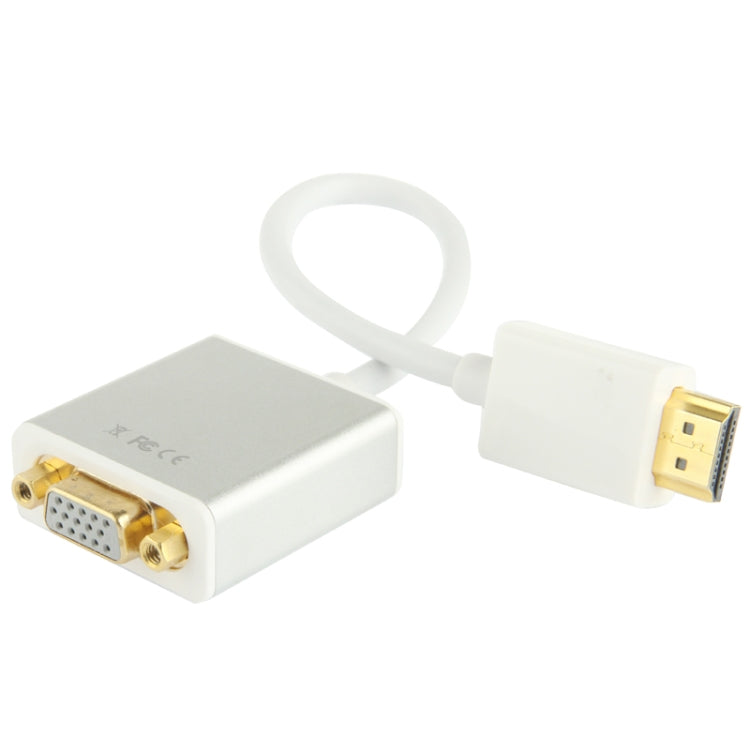 22cm Full HD 1080P 19 Pin HDMI Male to VGA Female Video Adapter Cable with Audio Cable