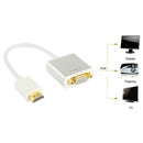22cm Full HD 1080P 19 Pin HDMI Male to VGA Female Video Adapter Cable with Audio Cable