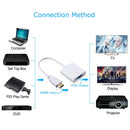 24cm Full HD 1080P HDMI to VGA + Audio Output Cable for Computer / DVD / Digital Set-top Box / Laptop / Mobile Phone / Media Player(Black)