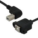 USB 2.0 Type-B Male to Female Printer / Scanner Extension Cable for HP, Dell, Epson, Length: 50cm(Black)